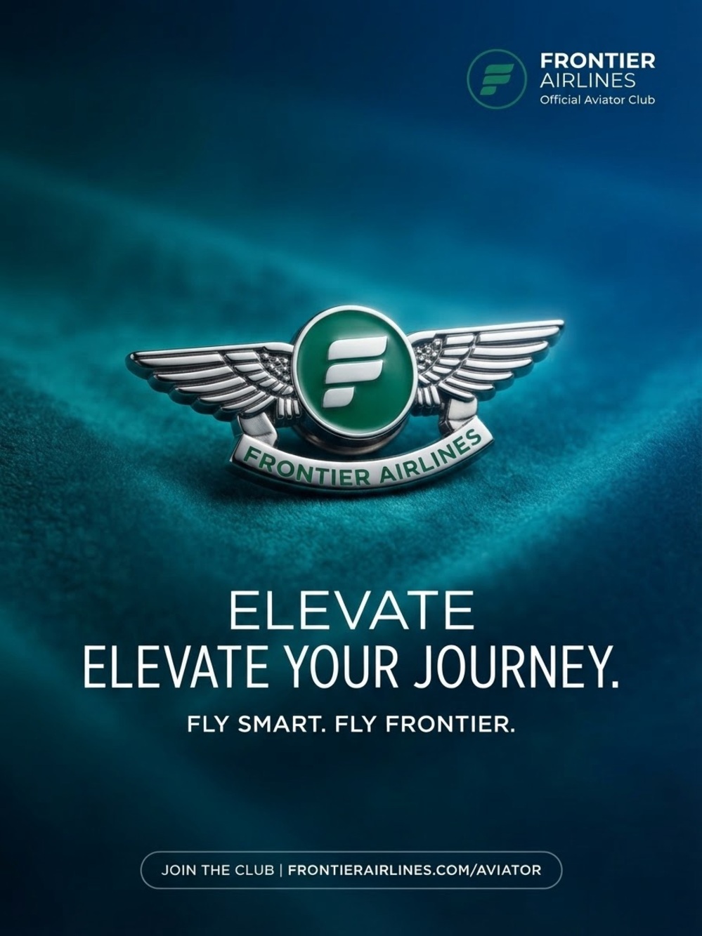 Aviator Wing Pin — Green and Silver